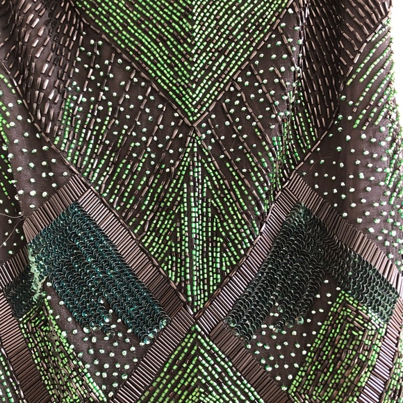 Aidan Mattox Beaded Sheath Dress 0 - Picture 2 of 4